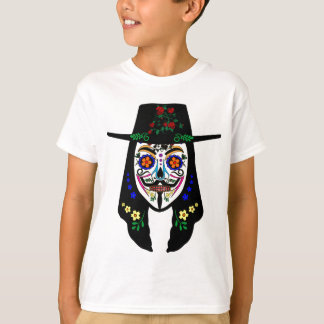 T-shirt Jour ANONYME de la mort 6 Anon Masque Crâne à sucr