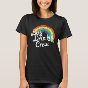 T-shirt Jour Boire' Crew Arc-en-ciel pour les fêtards
