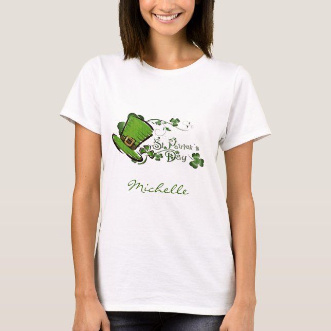 T-shirt Jour Bonnie St. Patricks Nom commercial (Devant)