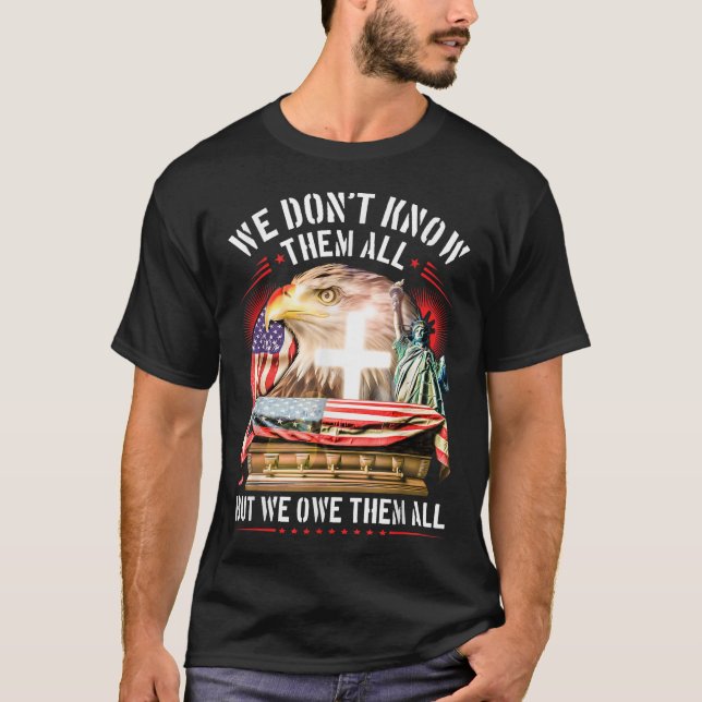 T-shirt Jour commémoratif Nous ne les connaissons pas tous (Devant)