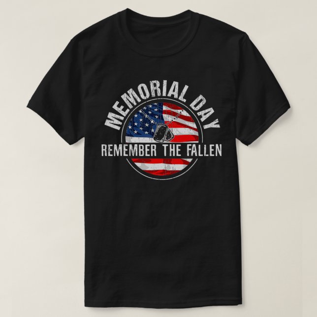 T-shirt Jour commémoratif Souvenez-vous des anciens combat (Design devant)