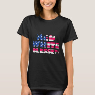 T-shirt Jour commémoratif Usa Drapeau Rouge Blanc et Bleu