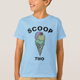 T-shirt Jour d'anniversaire sur mesure Crème glacée cône S