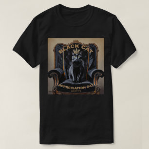 T-shirt Jour d'appréciation des chats noirs
