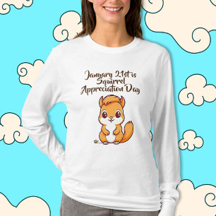 T-shirt Jour d'appréciation des écureuils 21 janvier
