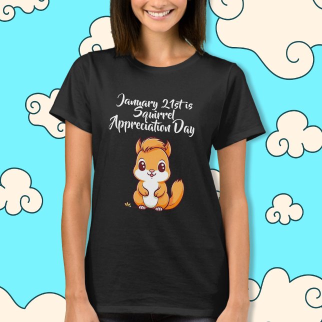 T-shirt Jour d'appréciation des écureuils 21 janvier (Créateur téléchargé)