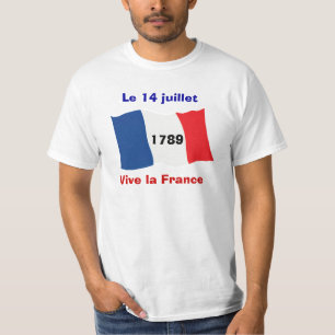 T-shirt Jour de bastille, le 14 juillet, donner l'assaut