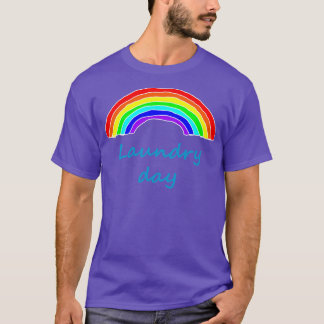 T-shirt Jour de blanchisserie Arc-en-ciel