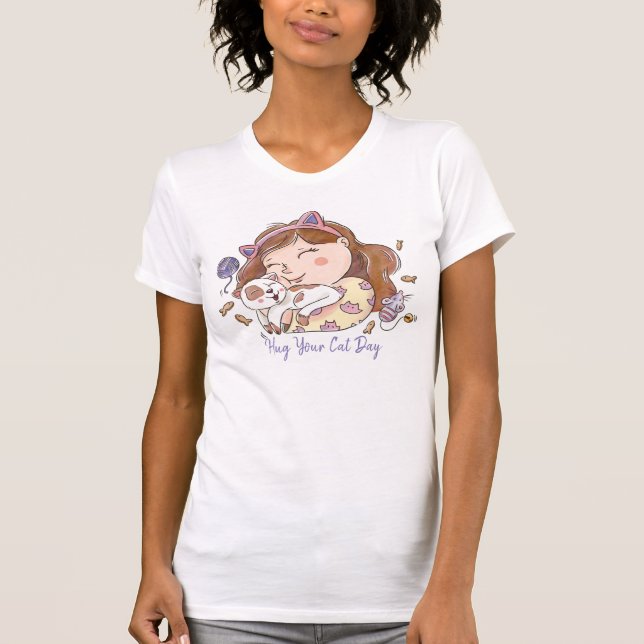 T-shirt Jour de câlin (Devant)