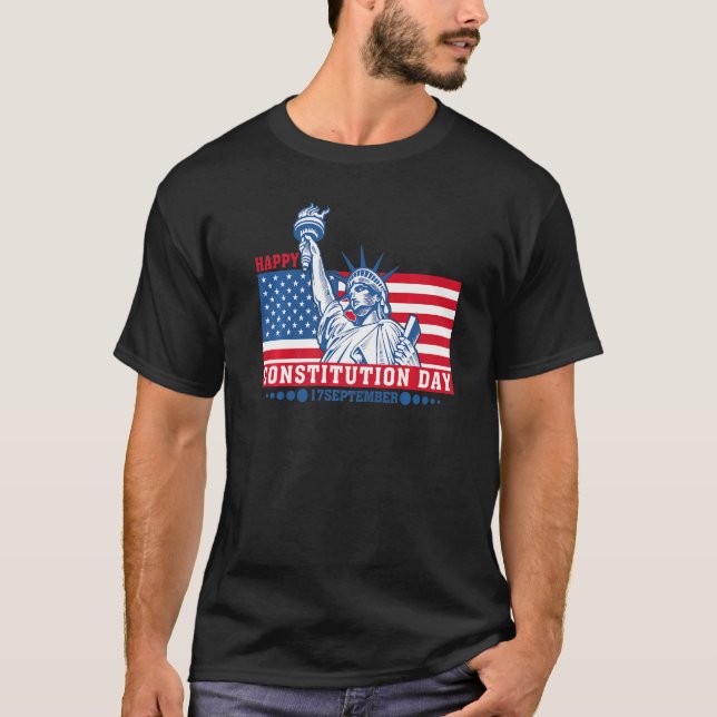 T-shirt Jour de constitution 17 septembre (Devant)