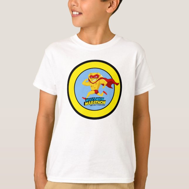 T-shirt Jour de course de marathon du Wisconsin (Devant)
