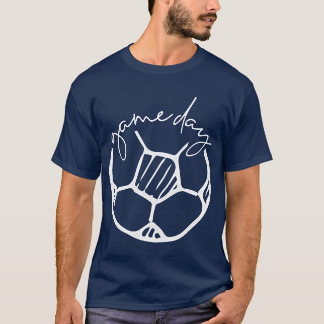 T-shirt Jour De Football Ball Sports Game Ball Et drôle (Devant)