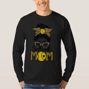 T-shirt Jour de Jeu de maman de Leopard Bleached Bun M