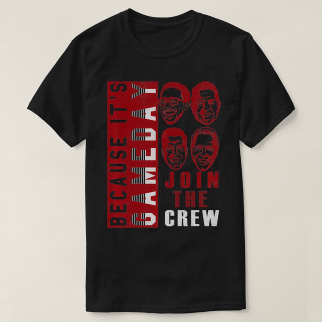 T-shirt Jour De Jeu Du Collège ESPN Rejoignez L'Équipage C (Design devant)