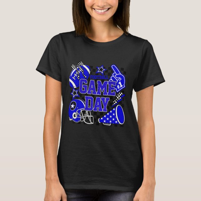 T-shirt Jour de jeu Football Touchdown Saison Girls Team S (Devant)