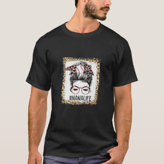 T-shirt Jour de jeu Nana Messy Bun de baseball Bleached