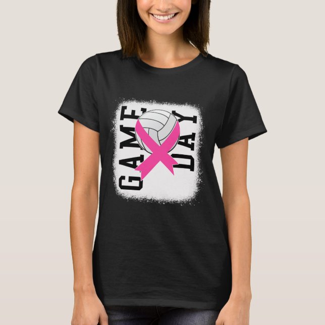 T-shirt  Jour de jeu Sensibilisation au cancer du sein Vol (Devant)