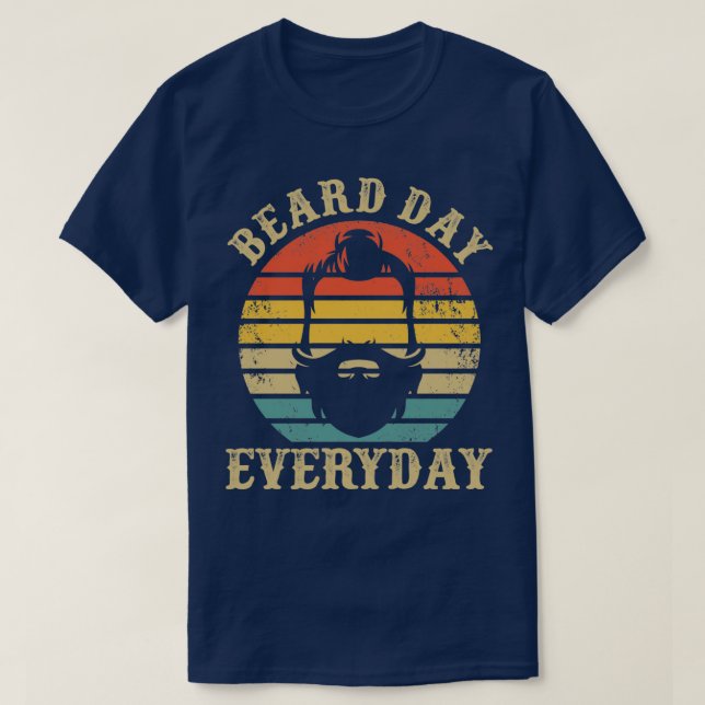 T-shirt Jour de la barbe Tous les jours Hipster Hommes adu (Design devant)