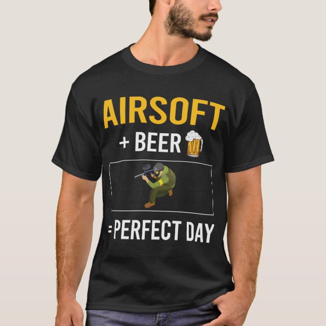 T-shirt Jour de la bière Airsoft (Devant)