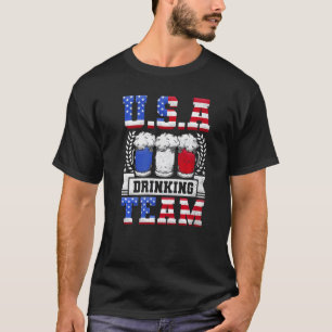 T-shirt Jour de la bière de l'équipe de boisson américaine