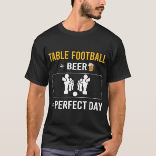 T-shirt Jour de la bière Football de table Soccer Baby-foo