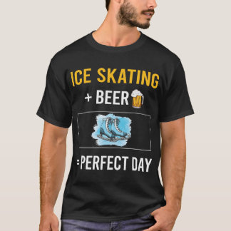 T-shirt Jour de la bière Patinage sur glace Patinage patin