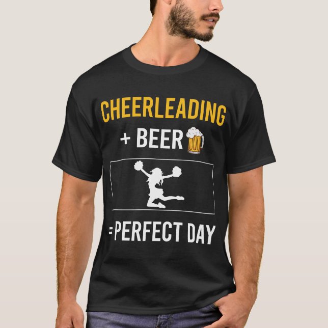 T-shirt Jour de la bière Pom-pom girl (Devant)