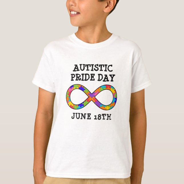T-shirt Jour de la Fierté autistique 18 juin (Devant)