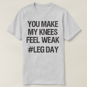 T-shirt Jour de la Jambe - genoux faibles - Funny Novelty 