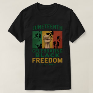 T-shirt Jour de la liberté Juneteenth 1865 Art du patrimoi