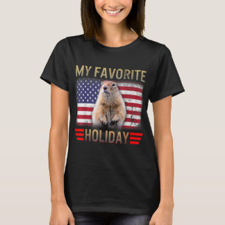 T-shirt Jour de la marmotte 2021 Mon Favorite Fête USA Dra