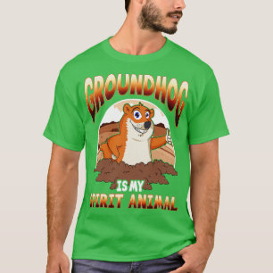 T-shirt Jour de la marmotte Esprit Animal