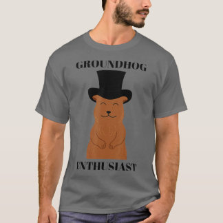 T-shirt Jour de la marmotte Fantaisie Ombre Hiver Printemp