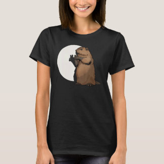T-shirt Jour de la marmotte ombre Marionnette drôle