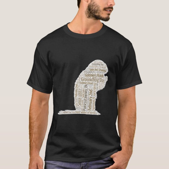 T-shirt Jour de la marmotte Phil Punxsutawney Pa Février 2 (Devant)