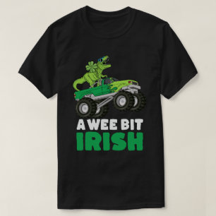 T-shirt Jour de la Saint Patrick A Wee Bit Irlandais TRex 