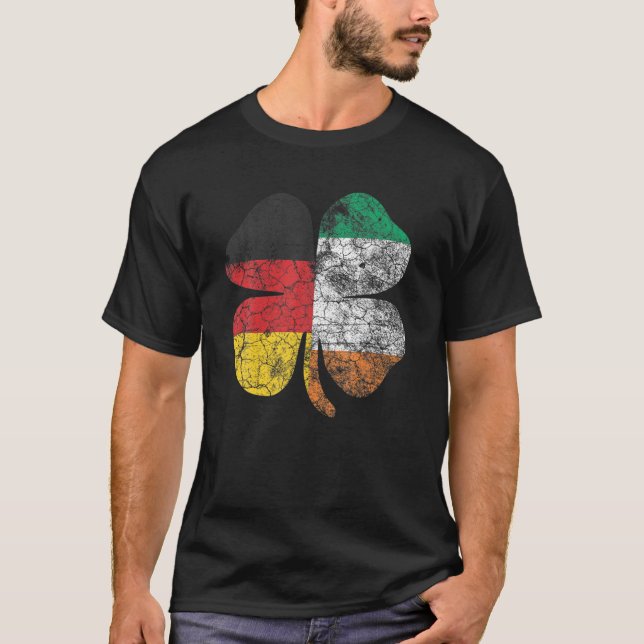 T-shirt Jour de la Saint Patrick Allemagne Irlande Drapeau (Devant)
