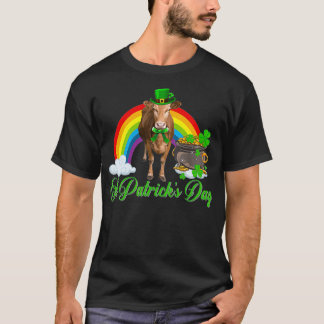 T-shirt Jour de la Saint Patrick arc-en-ciel Shamrock de v