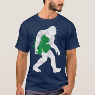 T-shirt Jour de la Saint Patrick Bigfoot - Clover Leaf Iri