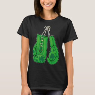 T-shirt Jour de la Saint Patrick Boxer Gants Vert Lucky Sh
