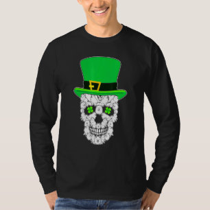 T-shirt Jour de la Saint Patrick de chien de chien d'esqui