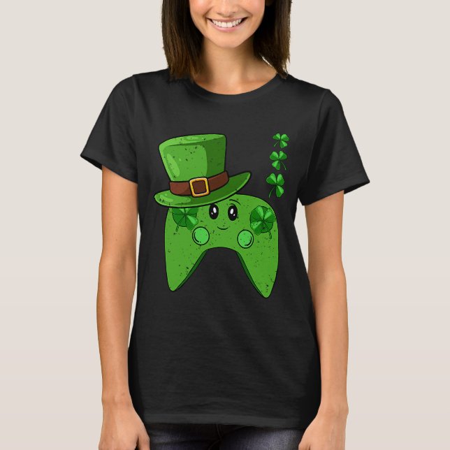 T-shirt Jour de la Saint Patrick de Shamrock du contrôleur (Devant)