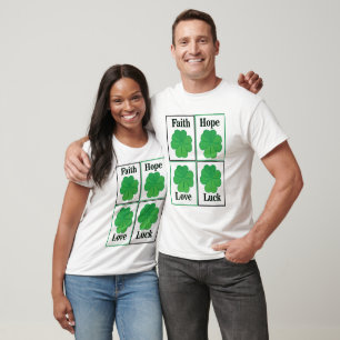 T-shirt Jour de la Saint Patrick de trèfle à quatre feuill