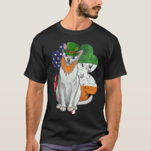 T-shirt Jour de la Saint-Patrick Drapeau Américain Irlanda