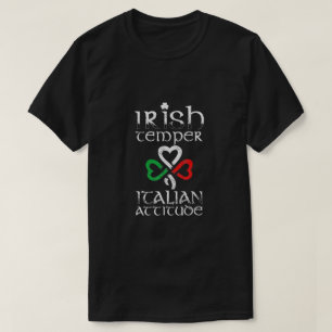 T-shirt JOUR DE LA SAINT PATRICK Drapeau ITALIEN DU TEMPLE