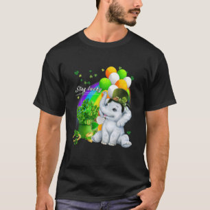 T-shirt Jour de la Saint Patrick Eléphant mignon Restez S