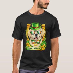 T-shirt Jour de la Saint-Patrick Irish Labrador Retriever
