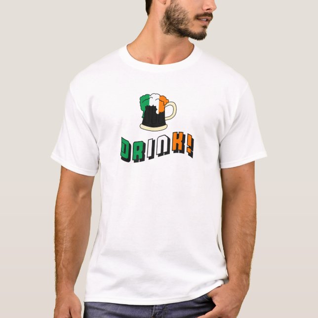 T-shirt Jour de la Saint Patrick Irlandais Drôle Mignonne  (Devant)