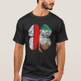 T-shirt Jour de la Saint Patrick Irlande Drapeau polonais 