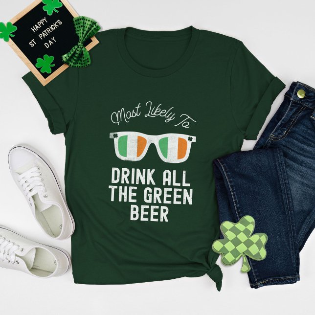 T-shirt Jour de la Saint Patrick le plus susceptible de co (Créateur téléchargé)